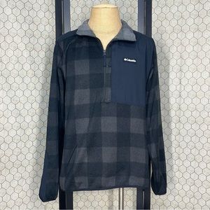 Men’s Columbia Sweater Weather Plaid Print Half Zip Pullover